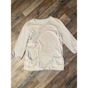 frou-frou lifestyle tunic beige terry size medium